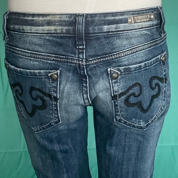 Re-rock for Express size 4 regular boot cut jeans - Picture 17 of 17